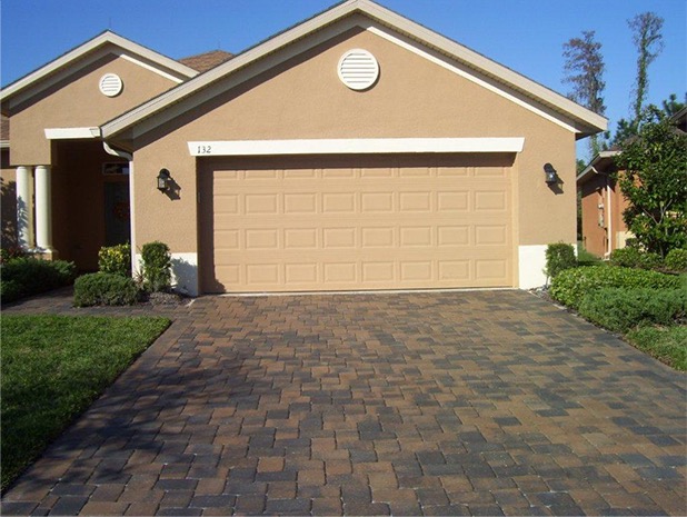 Paved driveway that's been cleaned