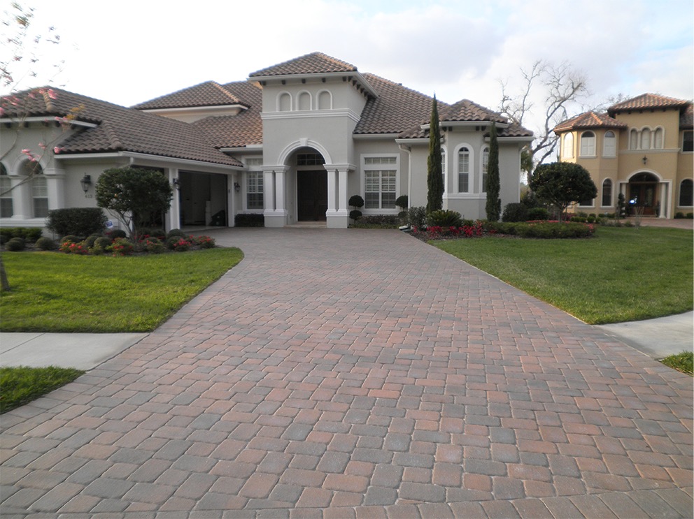 paved driveway after seal n lock