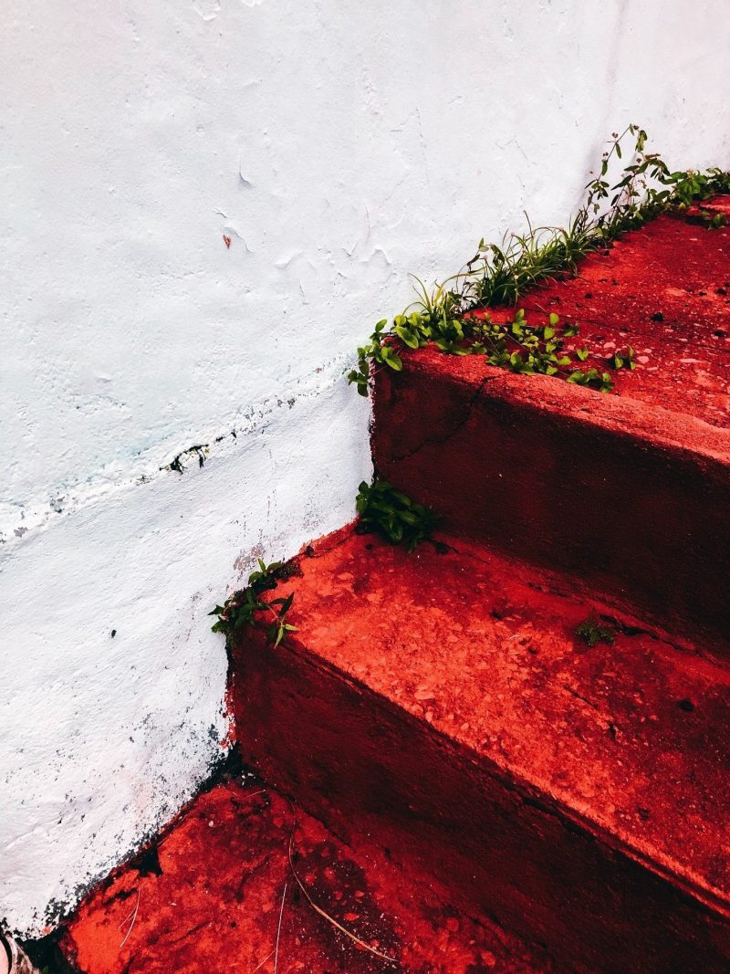 stained-concrete-steps